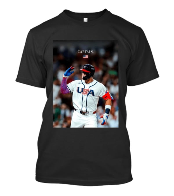 Aaron Judge Captain USA Team 2026 World Baseball T-Shirt