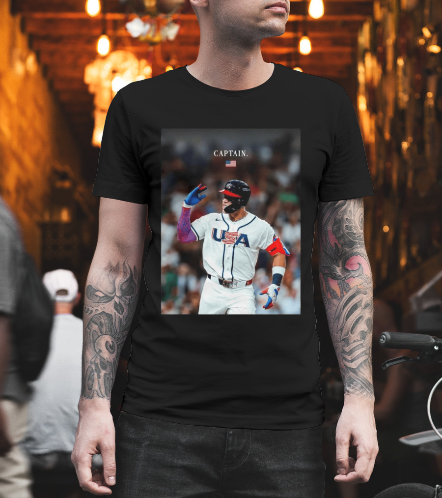 Aaron Judge Captain USA Team 2026 World Baseball T-Shirt