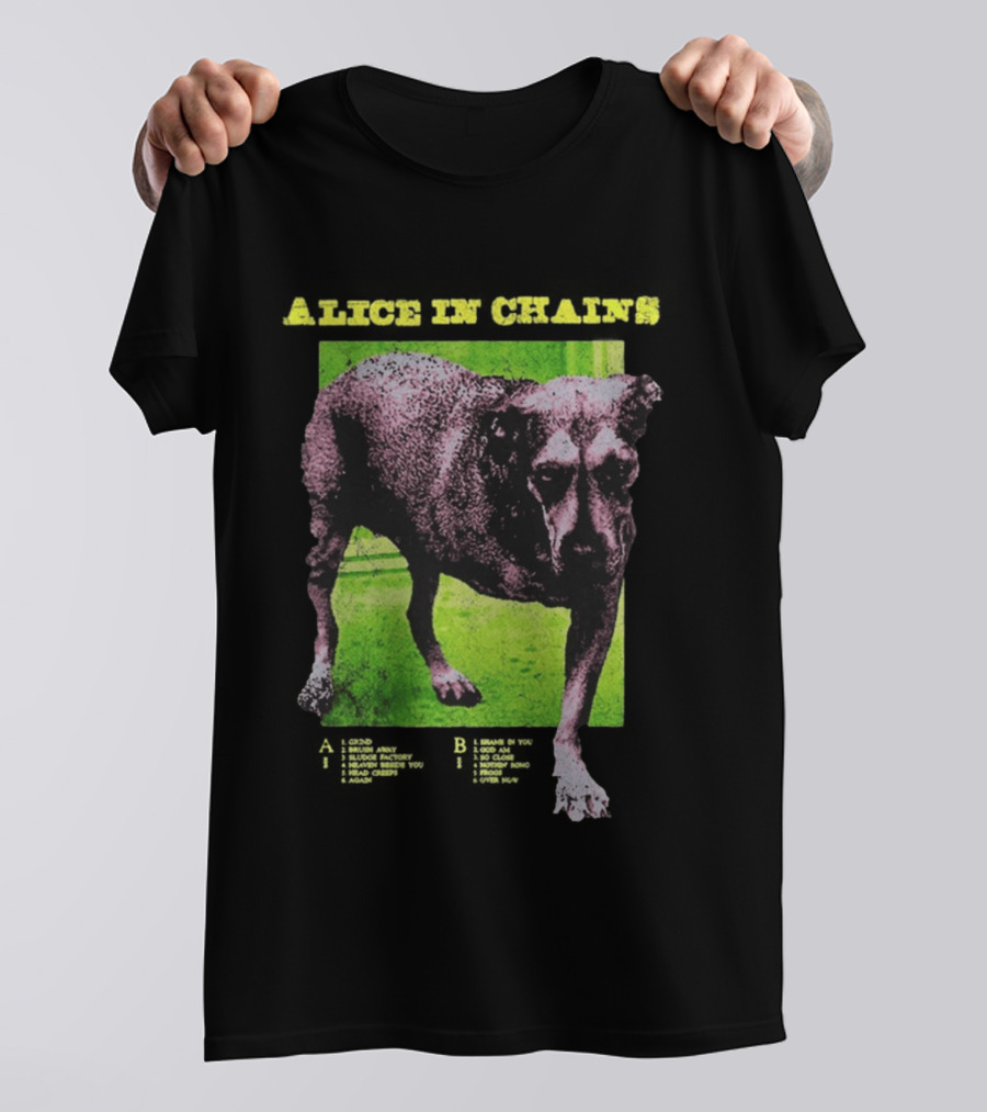 Alice In Chains Tripod Album Cover Art Dog Image T-Shirt