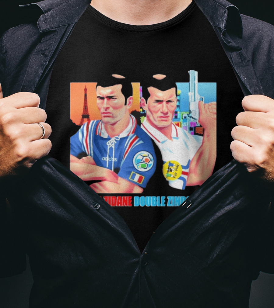 Double Zidane Double Zindamage Hong Kong Pop Up Cult Kits Paris T-Shirt