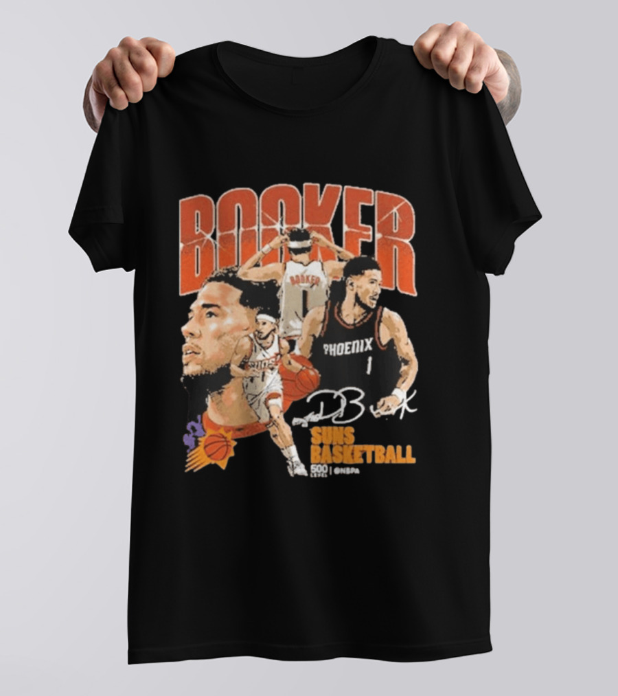 Booker Suns Basketball Phoenix 500 Career Games T-Shirt
