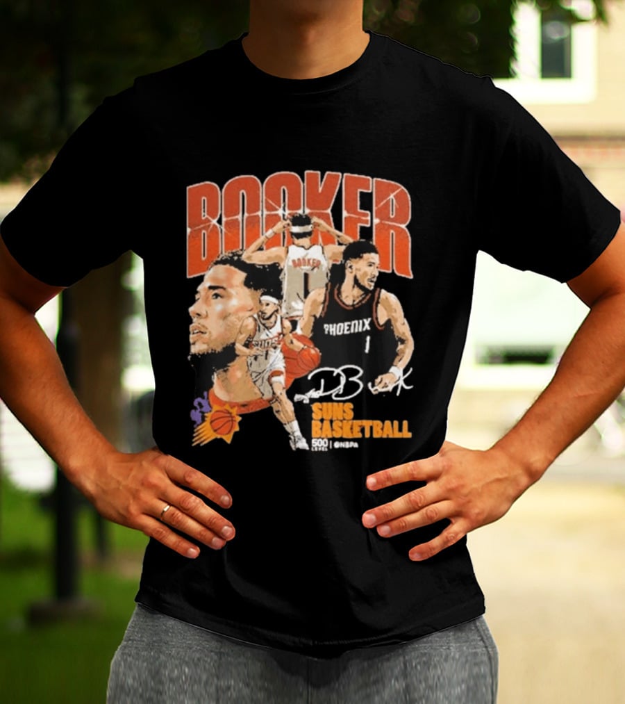 Booker Suns Basketball Phoenix 500 Career Games T-Shirt