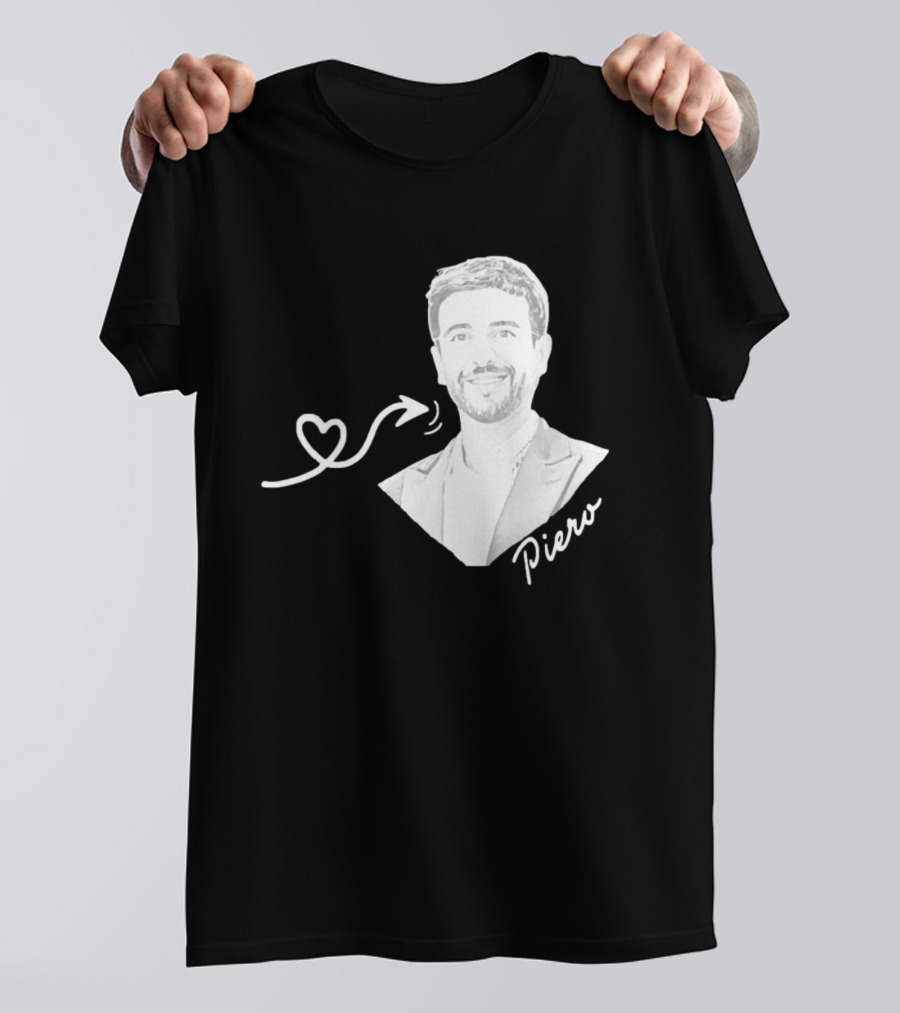 Piero Barone Il Volo Love Heart Men's Fashion Red T-Shirt