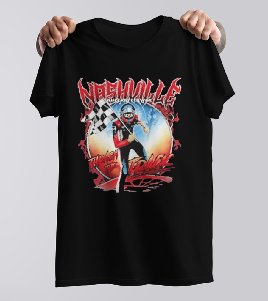 Nashville Superspeedway NSS Thrash The Track Racing Championship T-Shirt