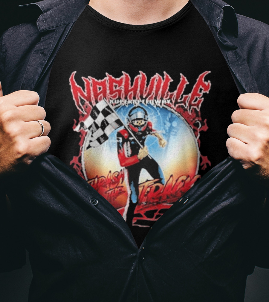 Nashville Superspeedway NSS Thrash The Track Racing Championship T-Shirt