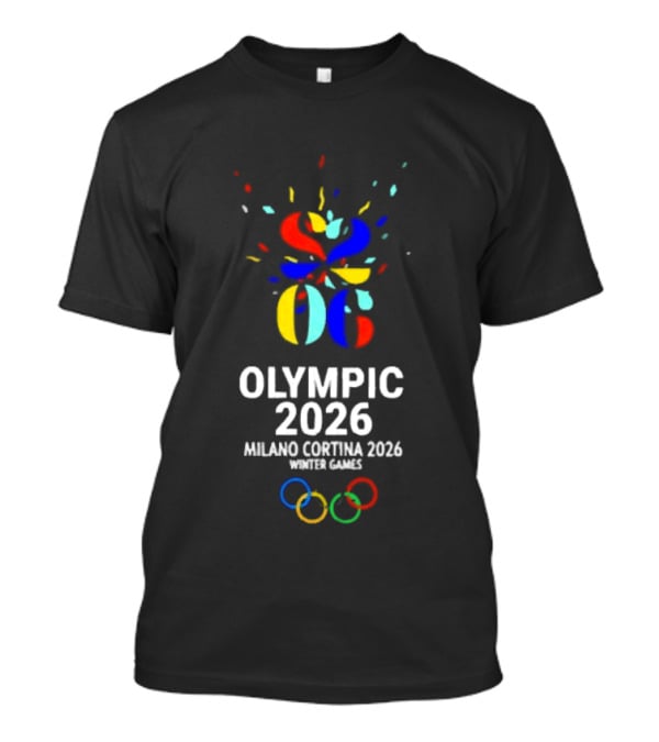 Olympic 2026 Milano Cortina Winter Games Colorful Rings T-Shirt