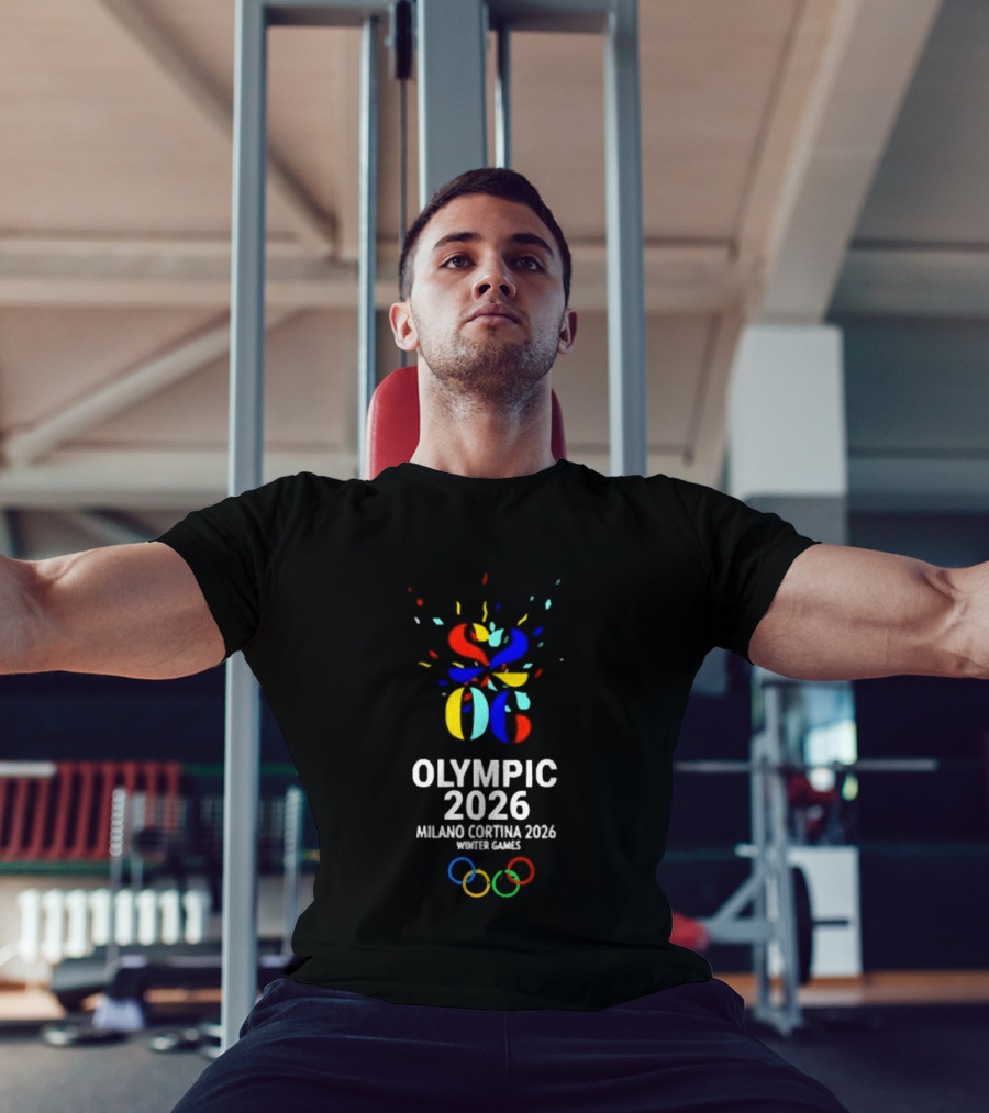 Olympic 2026 Milano Cortina Winter Games Colorful Rings T-Shirt