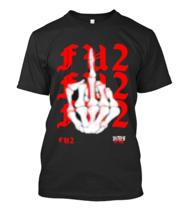 FU2 Middle Finger Three 6 Mafia Master Of Evil T-Shirt
