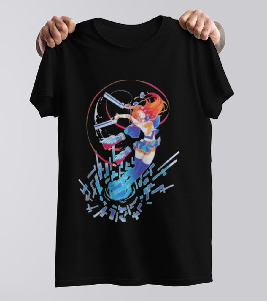 Noel Vermillion Blazblue Action Pose Dynamic T-Shirt