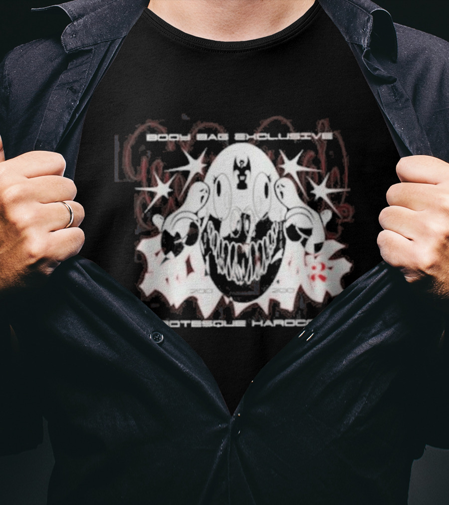 Body Bag Exclusive Grotesque Hardcore Skull 2003 2005 T-Shirt