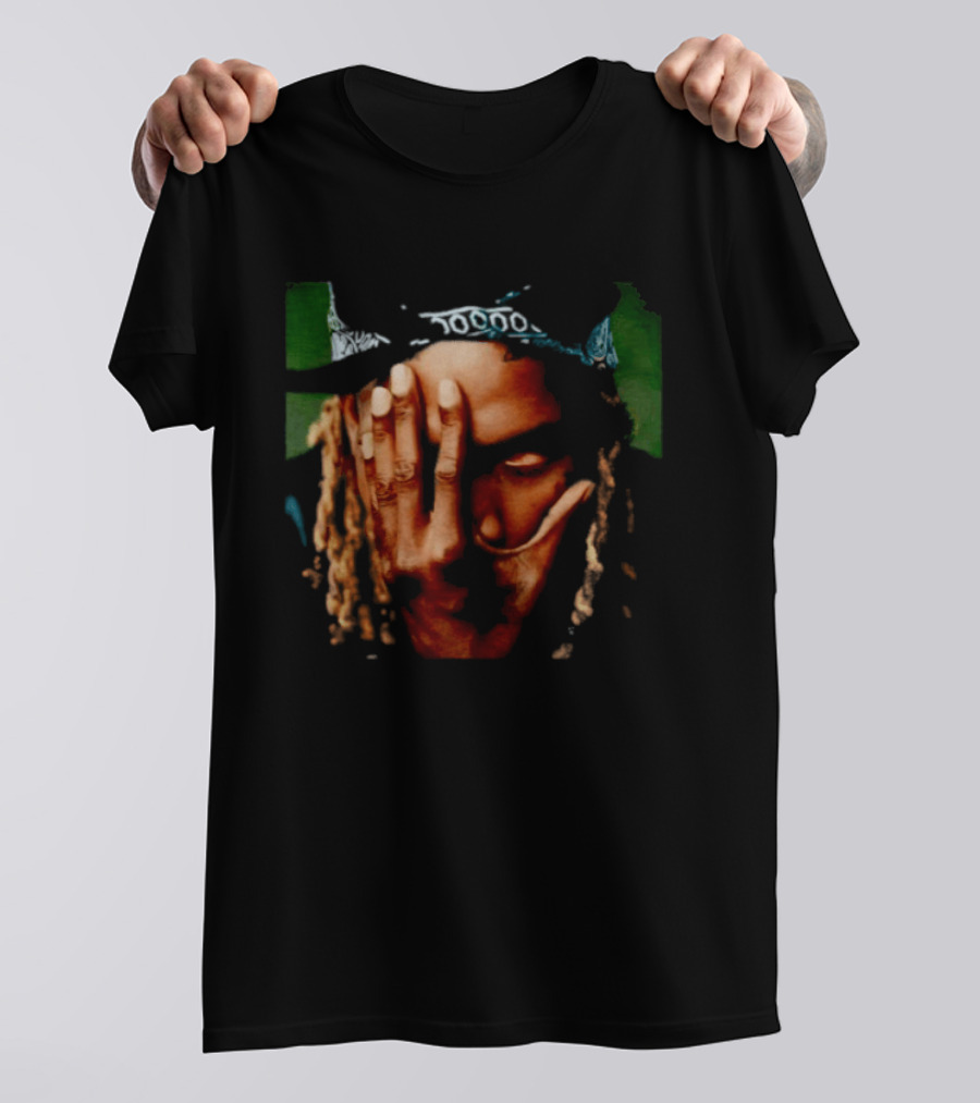 Fetty Wap Hand Gesture Illustration With Green Accents T-Shirt
