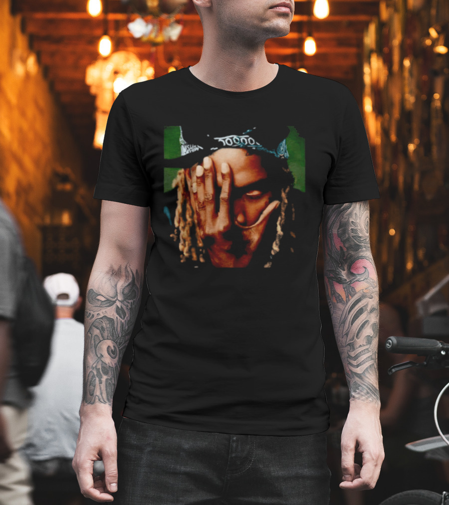 Fetty Wap Hand Gesture Illustration With Green Accents T-Shirt