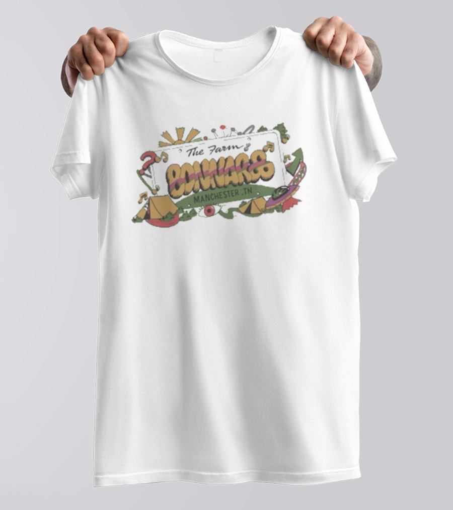 The Farm Bonnaroo Manchester TN 2026 Camping Festival T-Shirt