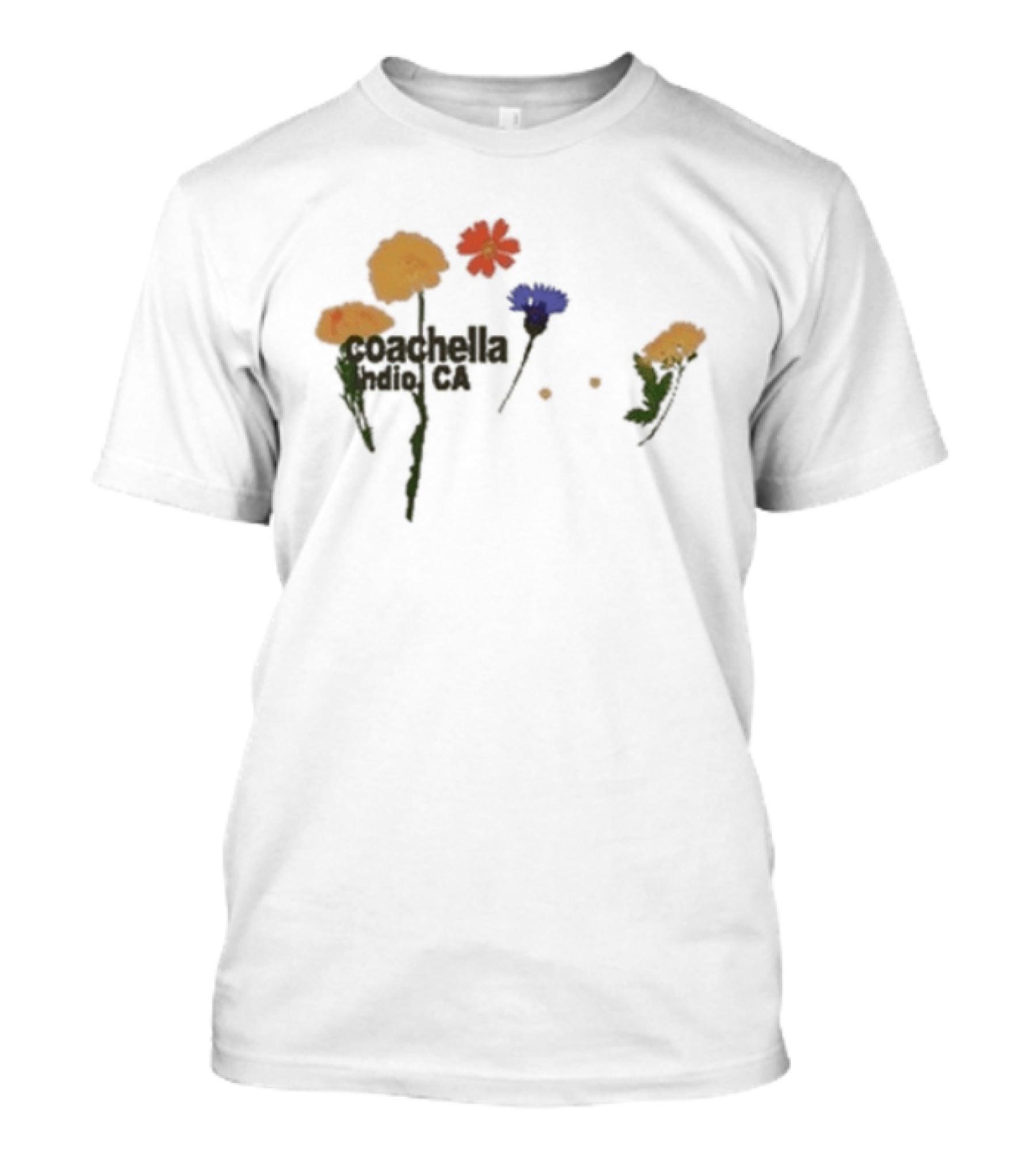 Coachella Indio Ca Pressed Flowers 2026 Lineup Blossoms T-Shirt