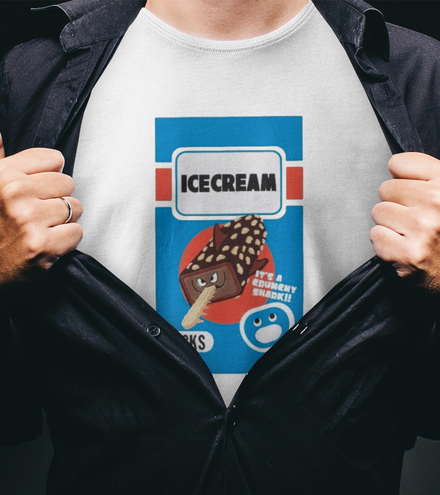 Ice Cream Kicks It's A Crunchy Shark T-Shirt
