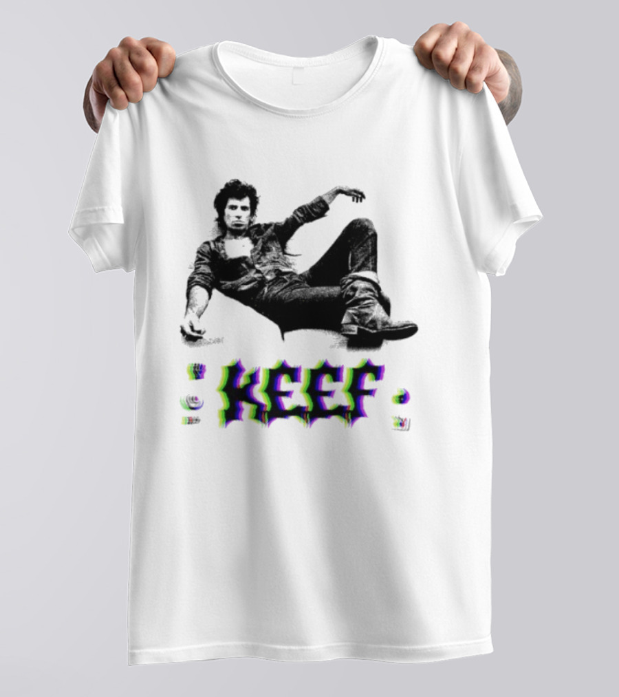 KEEF Keith Richards Vintage Rock And Roll T-Shirt