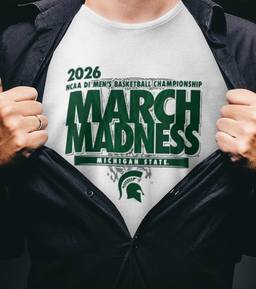 2026 NCAA DI Men's Basketball Championship March Madness Michigan State T-Shirt