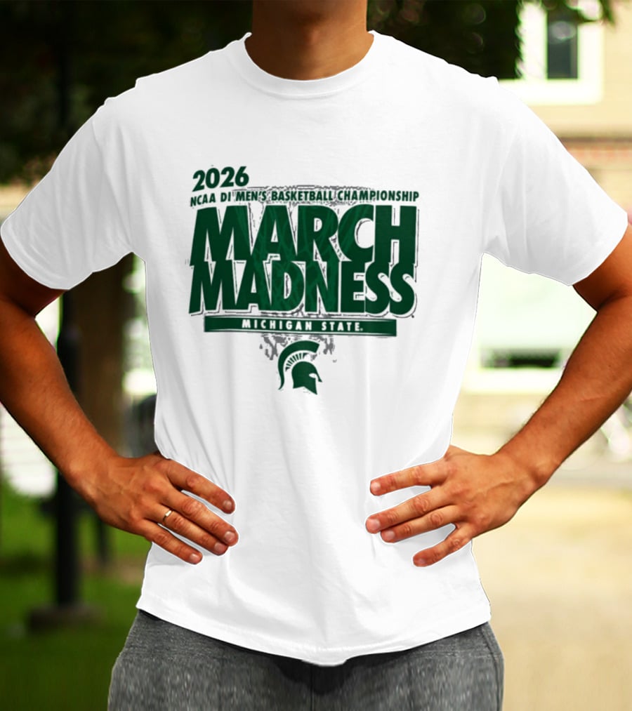 2026 NCAA DI Men's Basketball Championship March Madness Michigan State T-Shirt