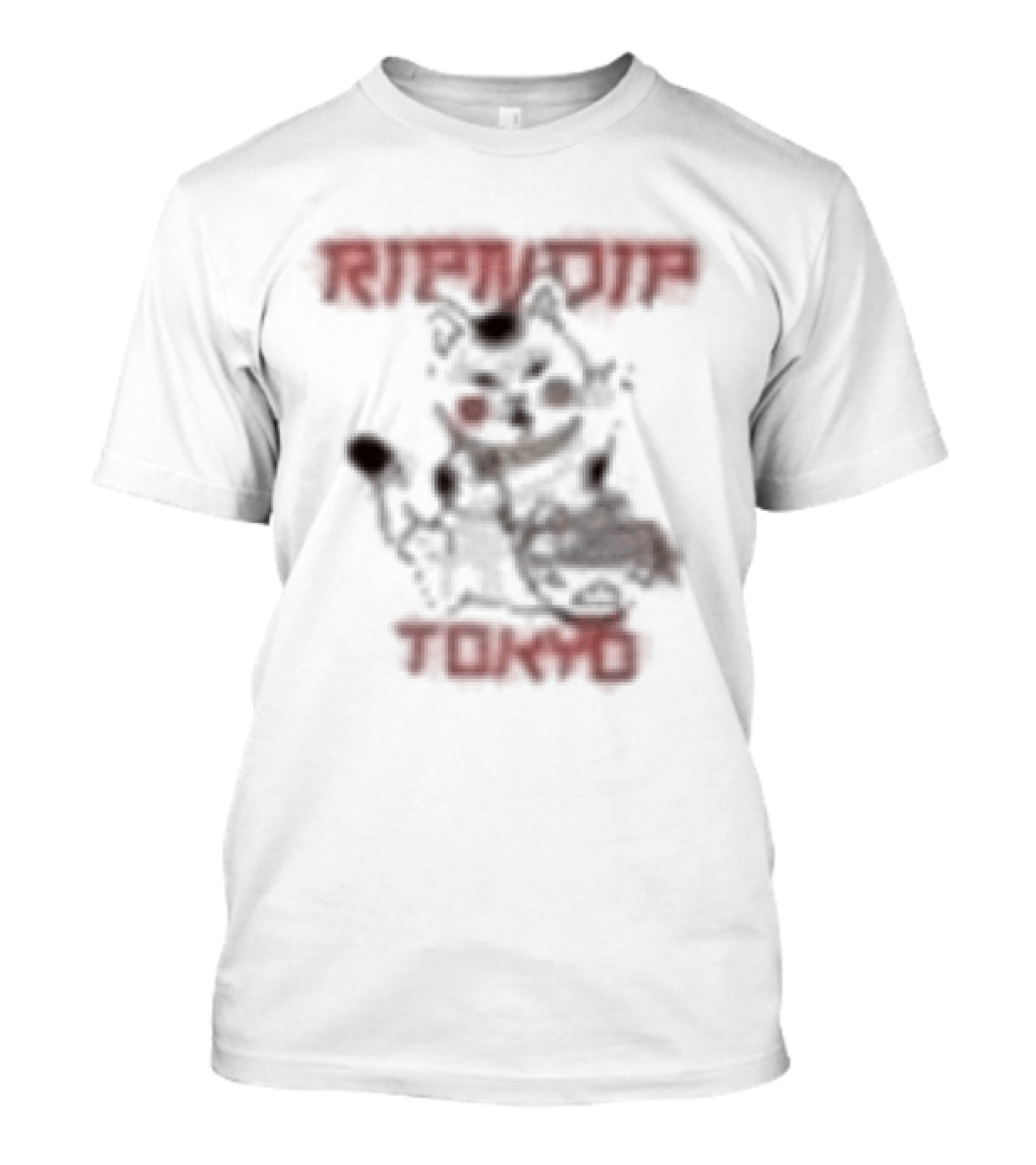Ripndip Lucky Nerm Tokyo Japan Cat Sketch T-Shirt