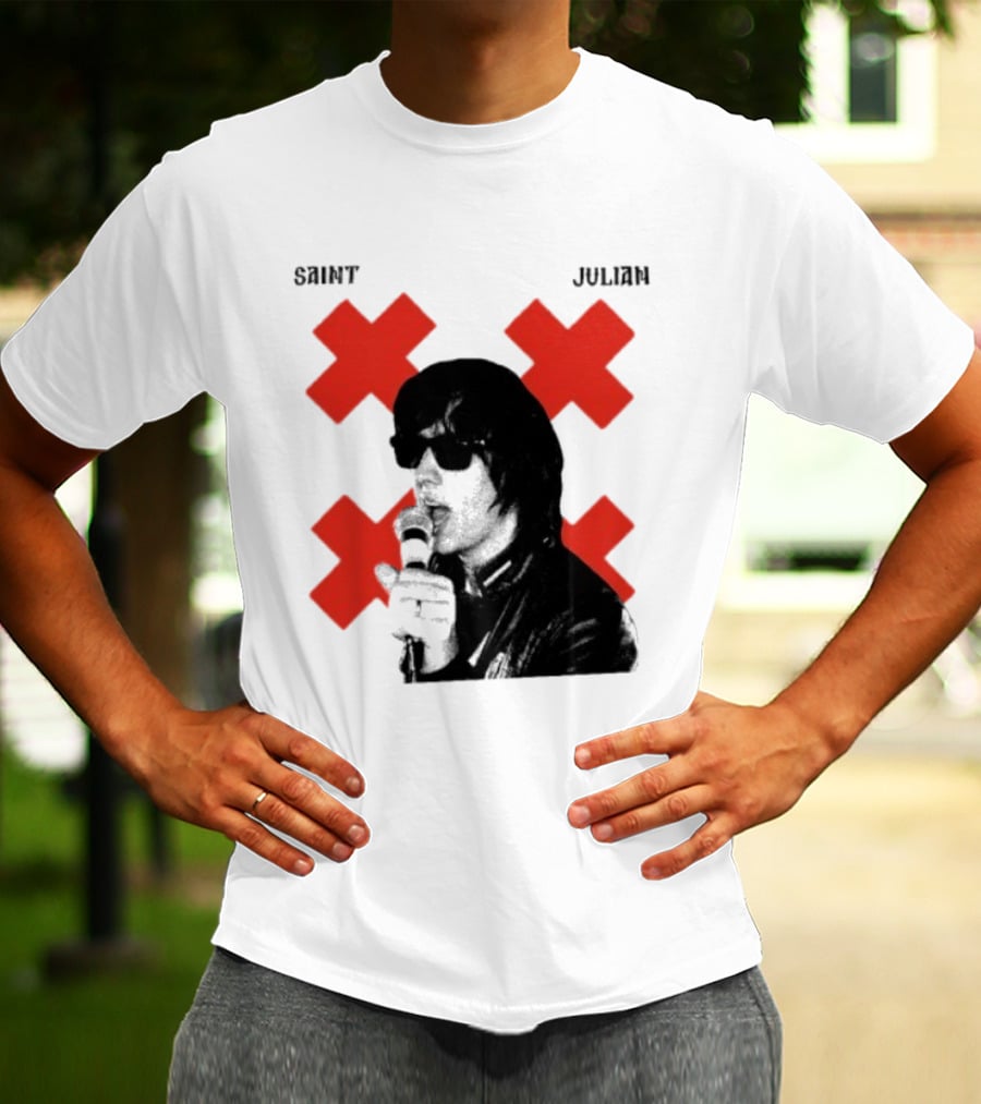 Saint Julian Ccasablancas Red X T-Shirt