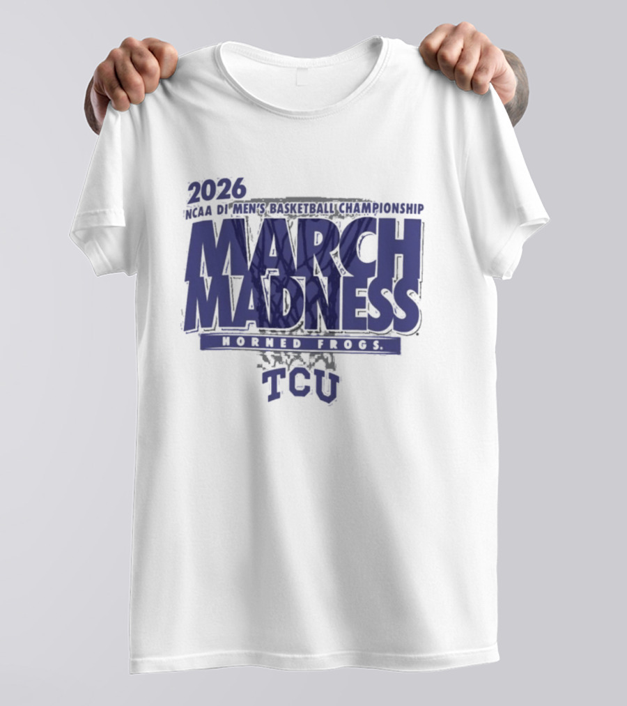 TCU Horned Frogs 2026 NCAA DI Men's Basketball Championship March Madness T-Shirt