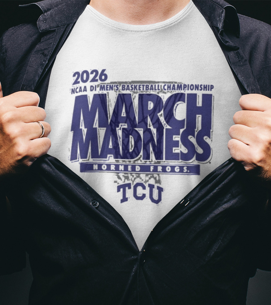 TCU Horned Frogs 2026 NCAA DI Men's Basketball Championship March Madness T-Shirt