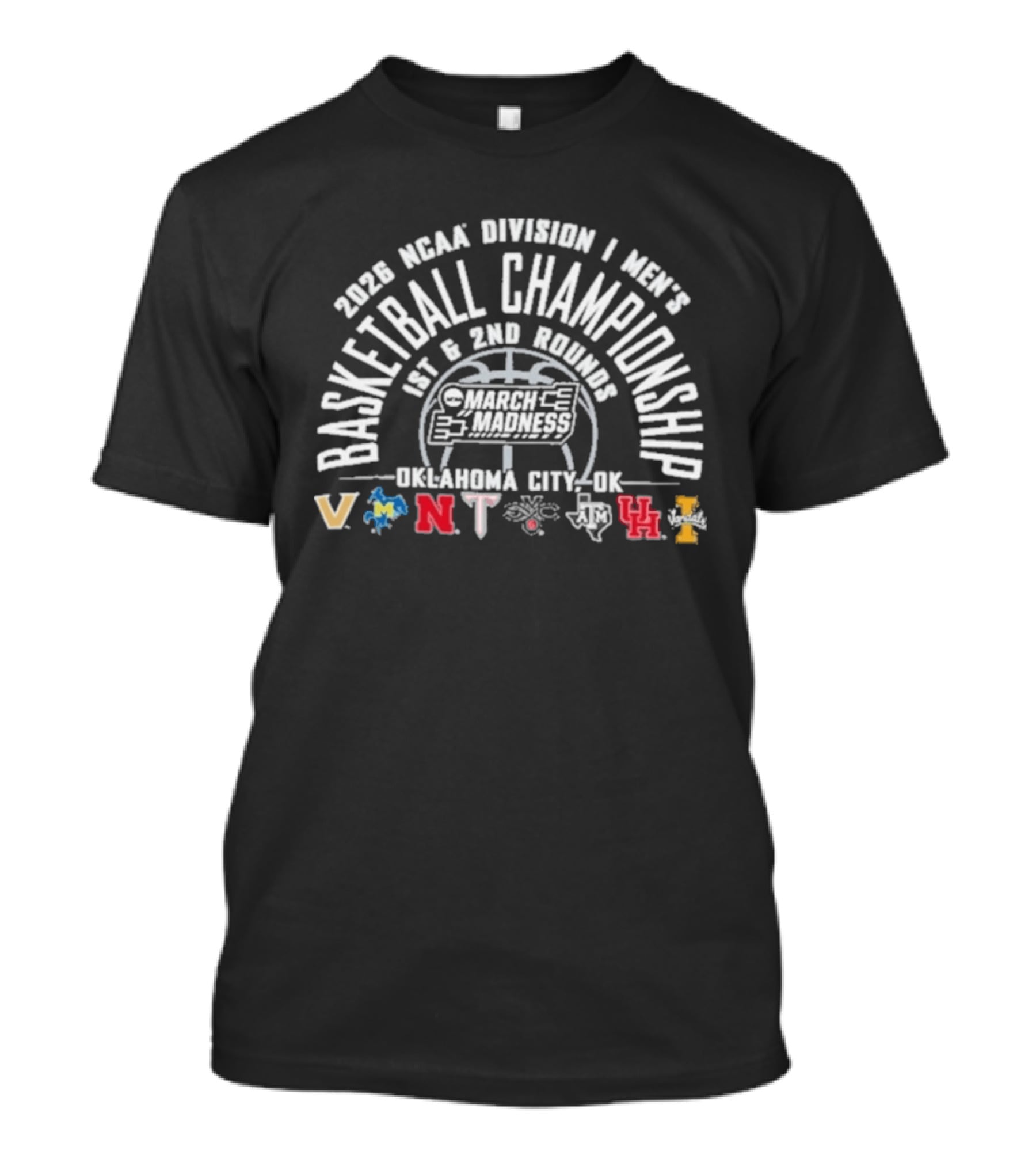 2026 NCAA Division I Men's Basketball Championship March Madness Oklahoma City OK Round T-Shirt