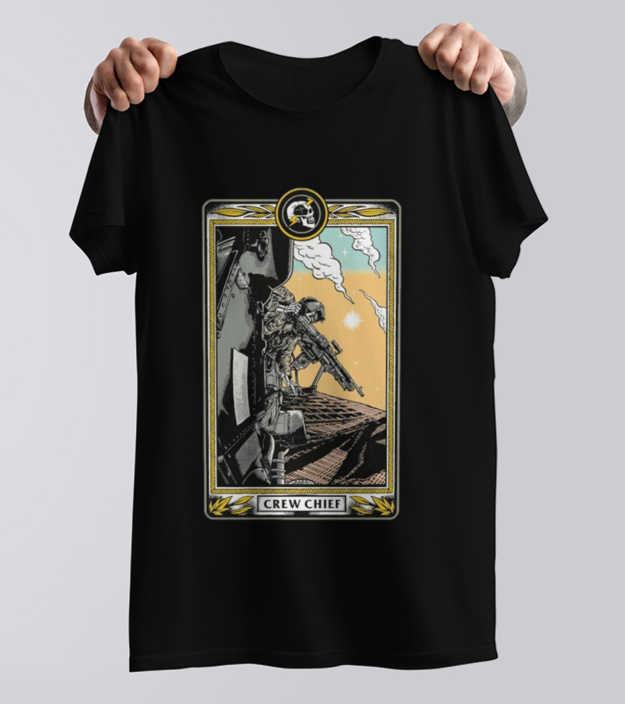 Crew Chief Otx Nation Tactical Helicopter Operator T-Shirt