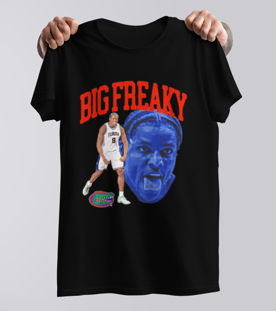 Florida Gators Rueben Chinyelu Big Freaky NBA Player Action T-Shirt