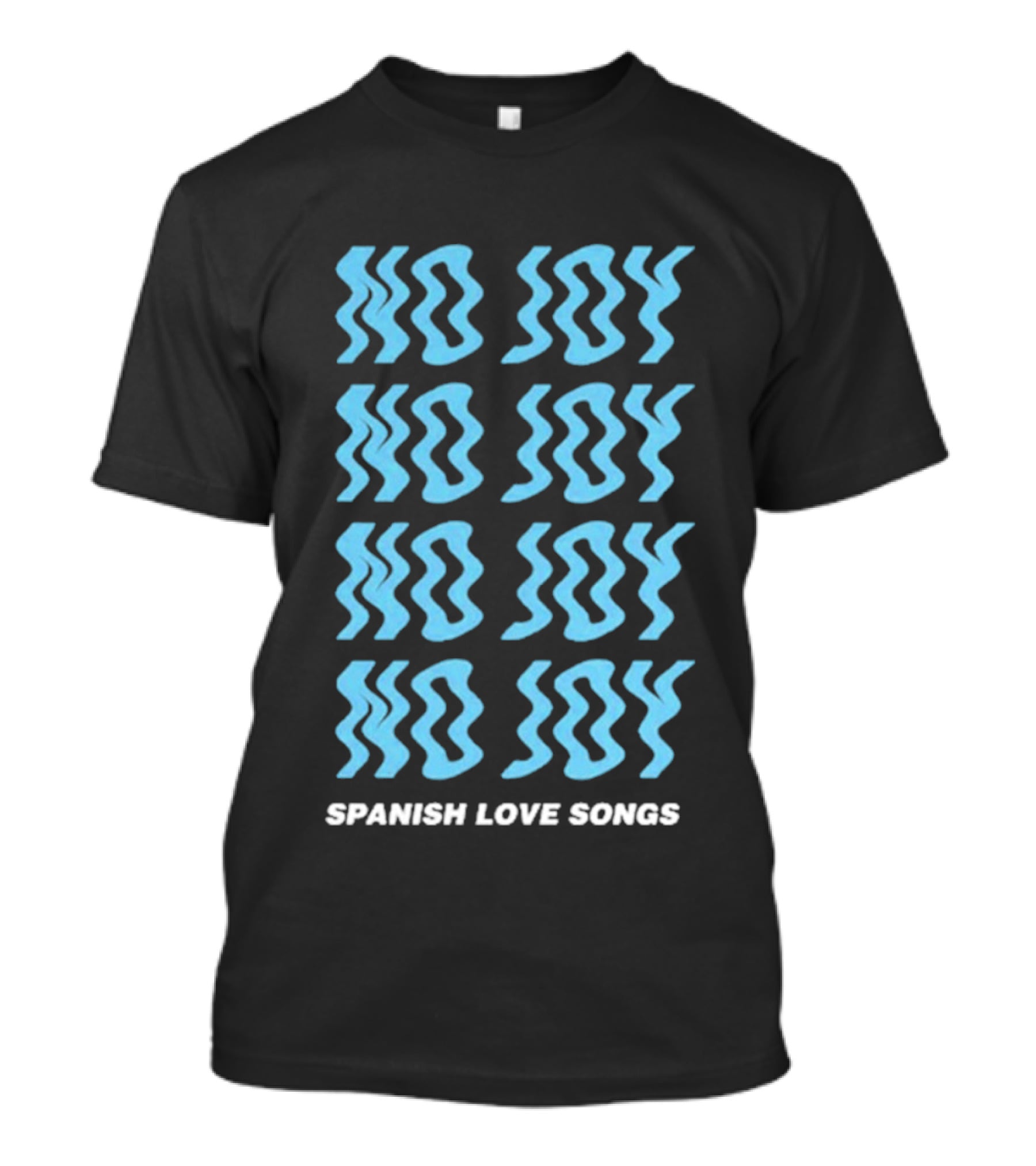 Spanish Love Songs No Joy Repeated Blue T-Shirt
