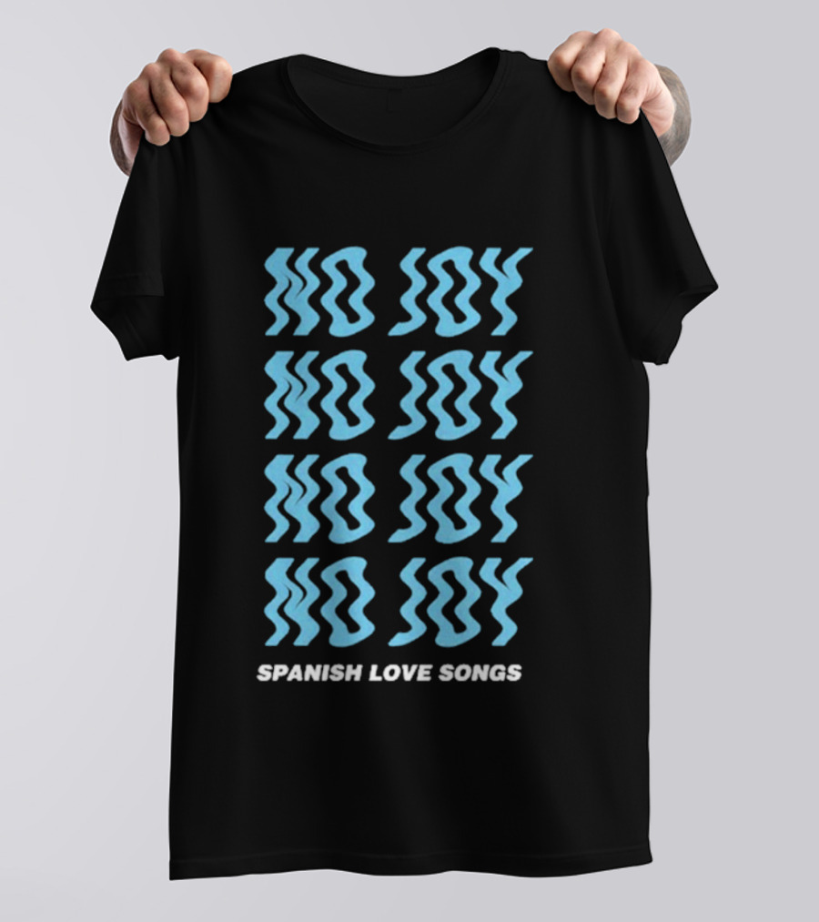 Spanish Love Songs No Joy Repeated Blue T-Shirt