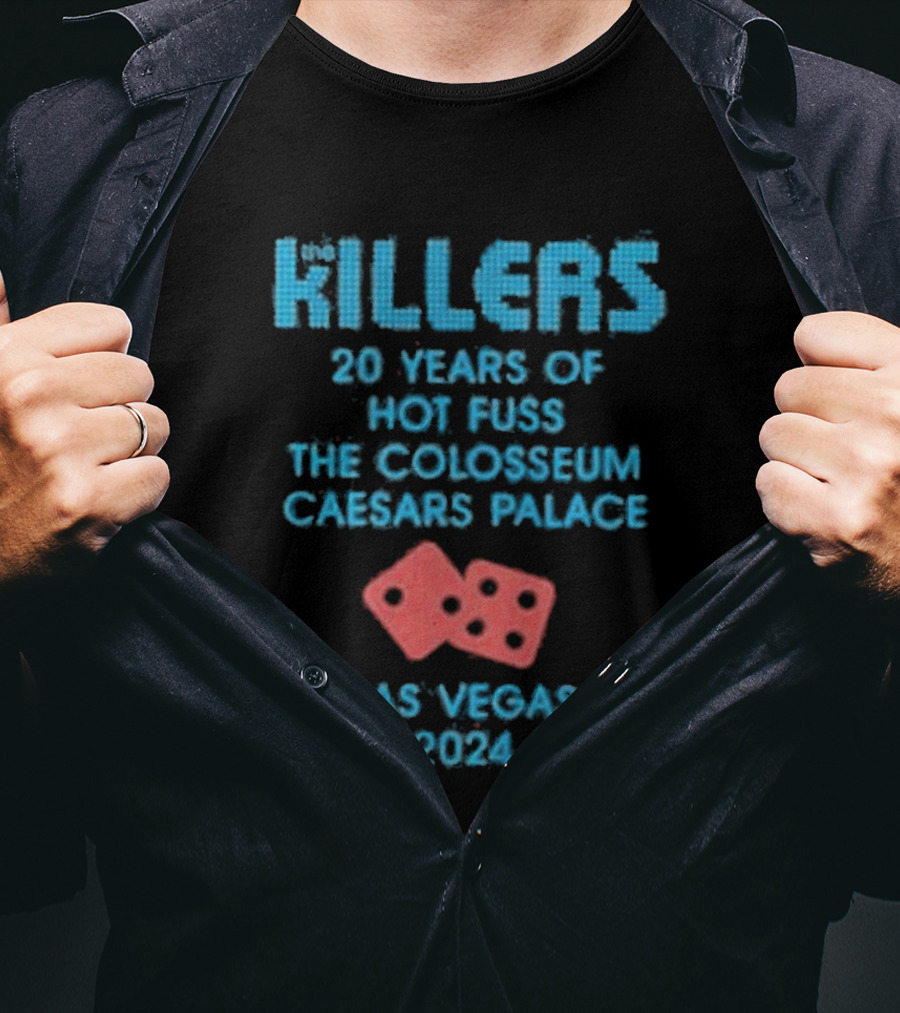 Killers 20 Years Hot Fuss Colosseum Caesars Palace Las Vegas 2024 T-Shirt