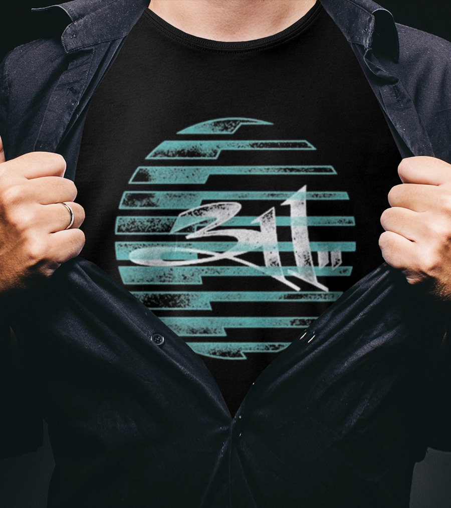 311 Striped Sun Sphere T-Shirt