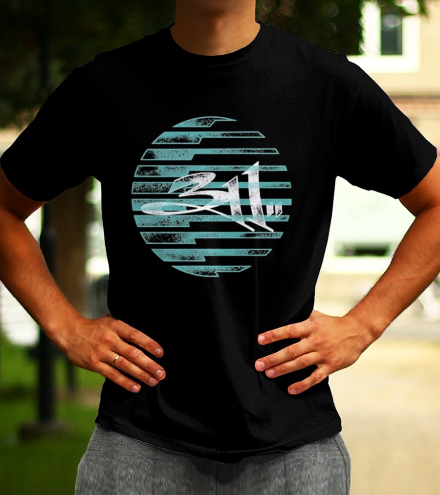 311 Striped Sun Sphere T-Shirt