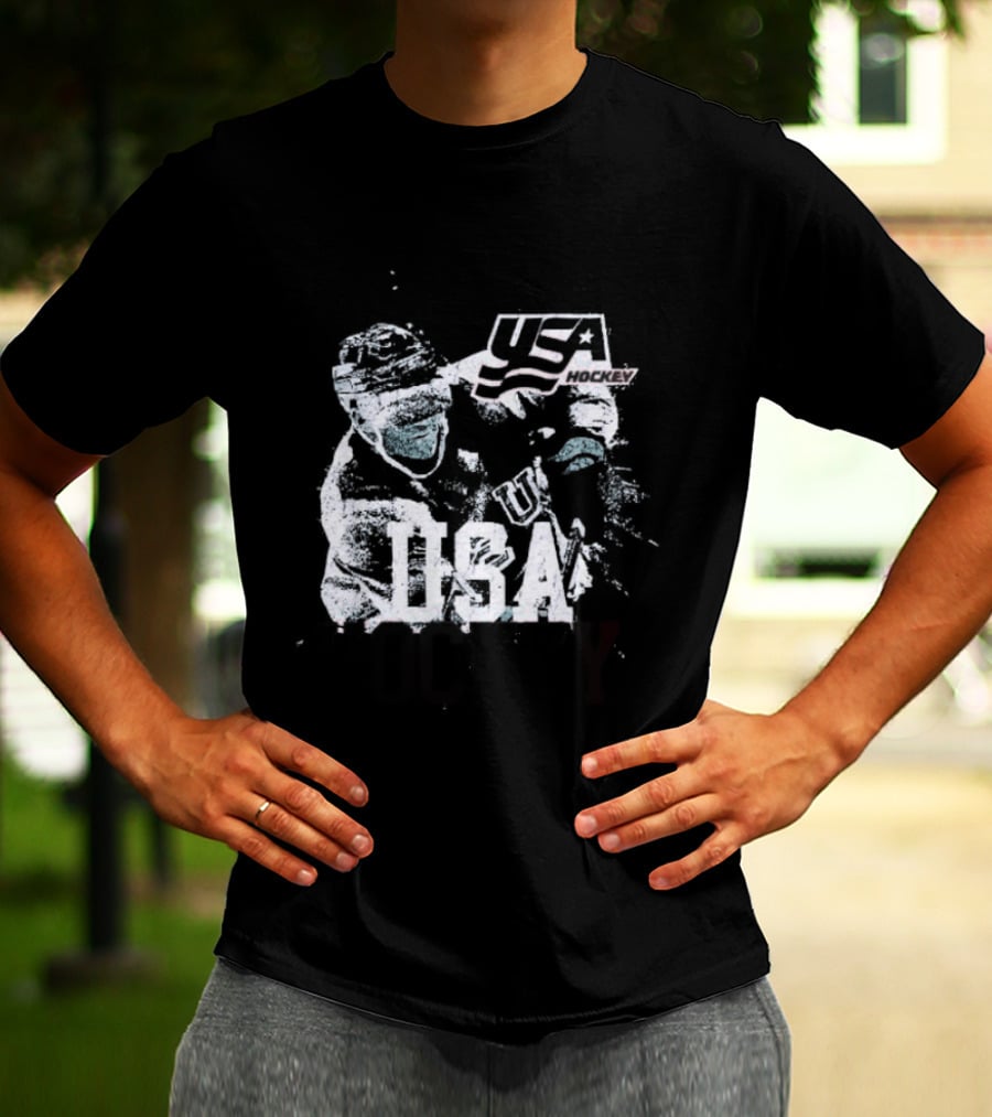 USA Hockey Player Vintage Ice Champion T-Shirt