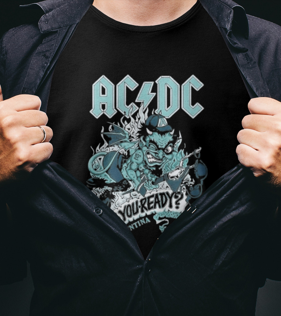 AC DC Are You Ready PWR Up World Tour 2026 Estadio River Plate Buenos Aires Argentina March T-Shirt