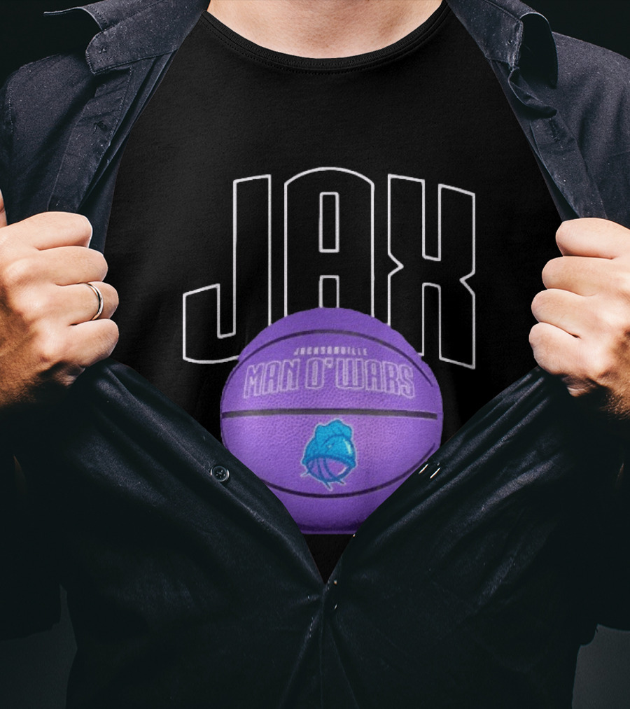 Jacksonville JAX Man O'Wars Basketball Team T-Shirt
