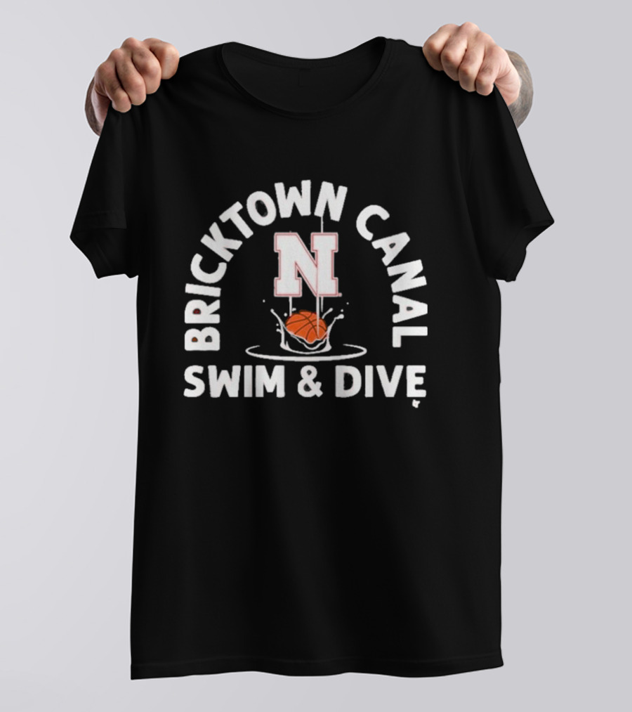 Bricktown Canal Swim & Dive Nebraska Splashing Ball T-Shirt