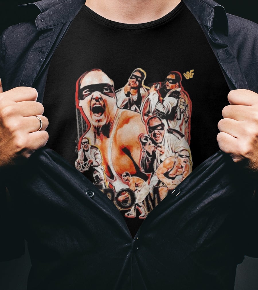 Repo Man Barry Darsow WWF Wrestler Collage T-Shirt