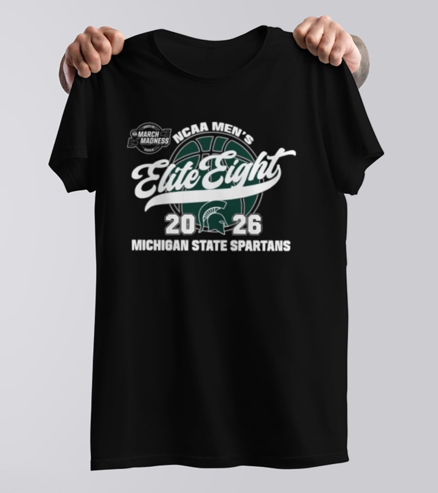 Elite Eight 2026 Michigan State Spartans NCAA Men's Basketball Tournament March Madness T-Shirt