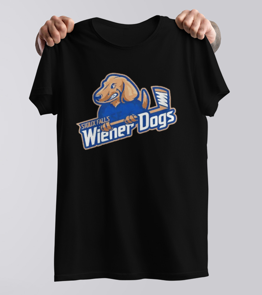 Sioux Falls Wiener Dogs Hockey Team Fighting Dog T-Shirt