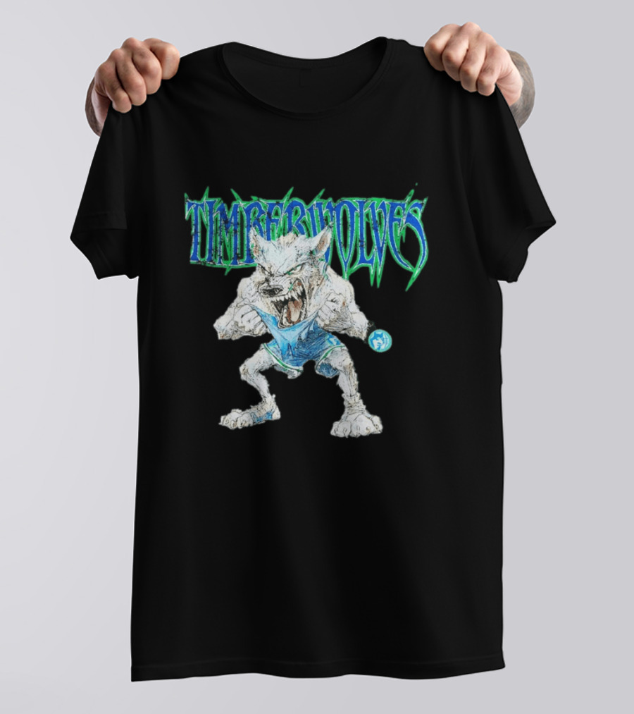 Timberwolves Mascot Crunch The Wolf Fierce T-Shirt