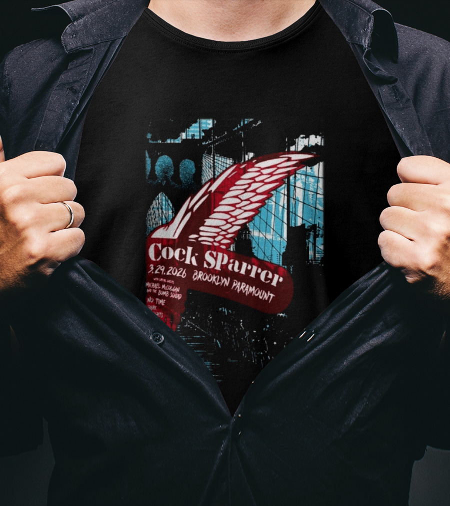 Cock Sparrer Brooklyn Paramount 03.29.2026 Winged Logo Bridge T-Shirt
