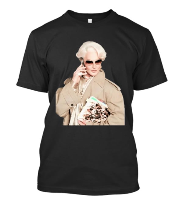 Miranda Priestly Iconic Fashion Boss With Sunglasses And Phone T-Shirt