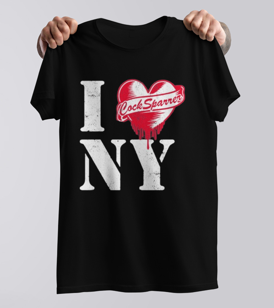 I Love NY Cock Sparrer Heart Design 2026 Concert Tour New York T-Shirt