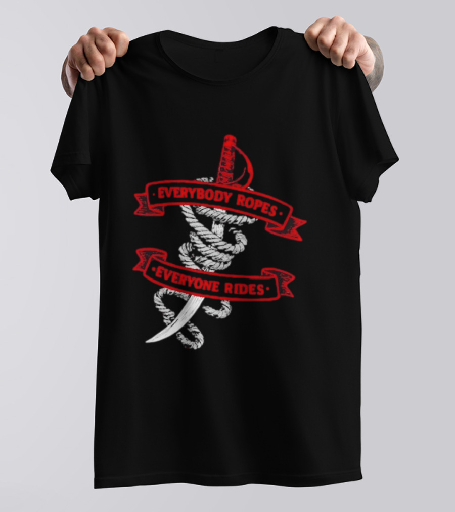 Everybody Ropes Everyone Rides Buffalo Sabres Rope Sword T-Shirt