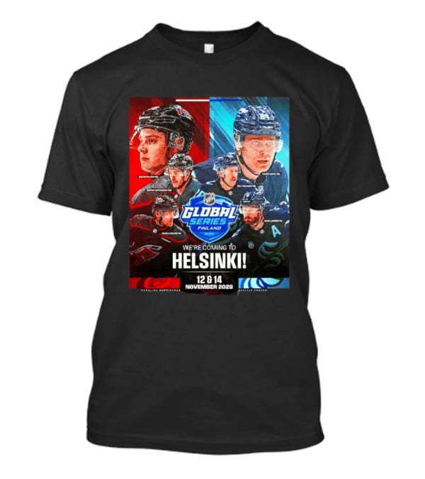 NHL Global Series Finland 2026 Helsinki Carolina Hurricanes Vs Seattle Kraken November 12 14 T-Shirt