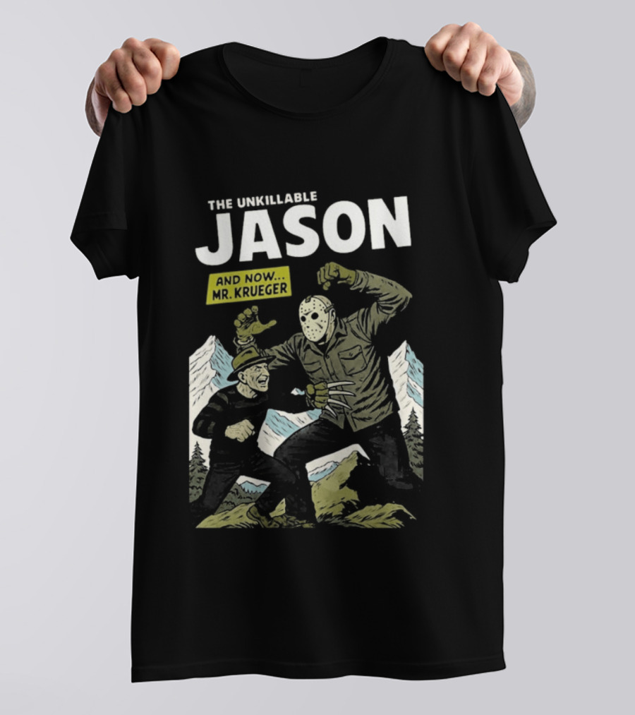 The Unkillable Jason Versus Mr Krueger Faceoff T-Shirt