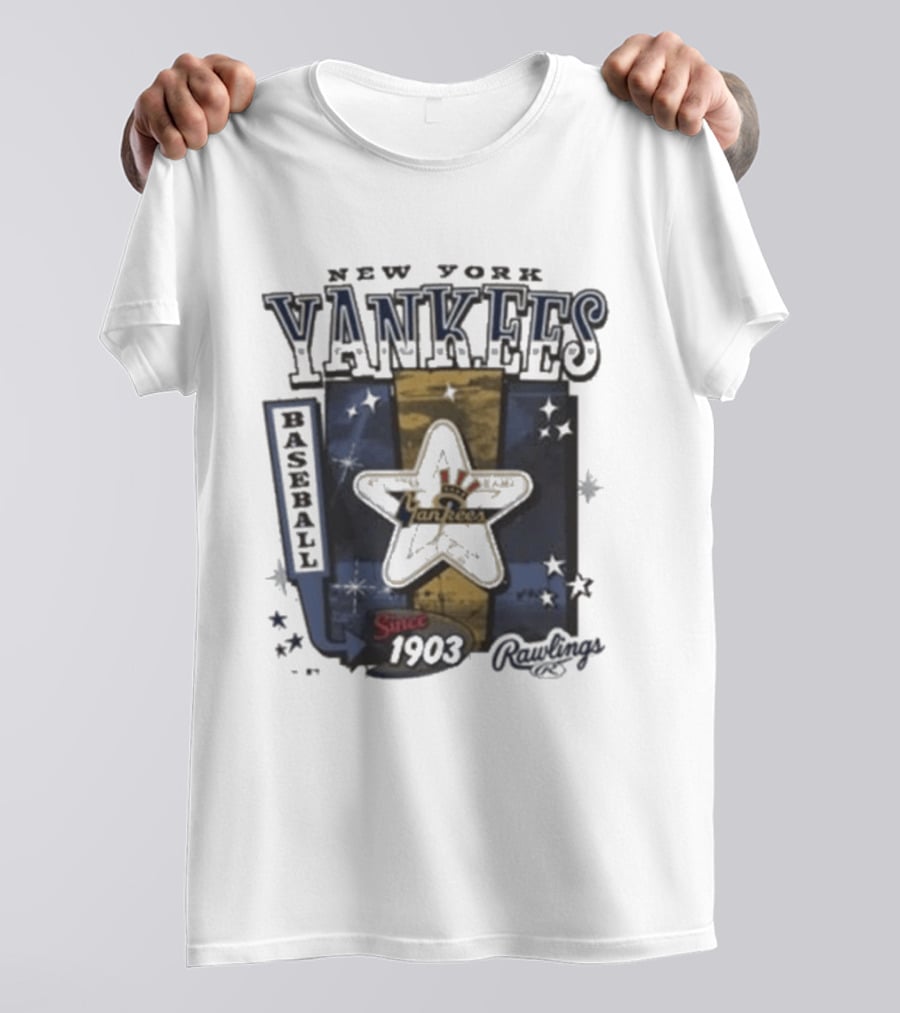 New York Yankees Cooperstown Baseball Since 1903 Rawlings 47 T-Shirt