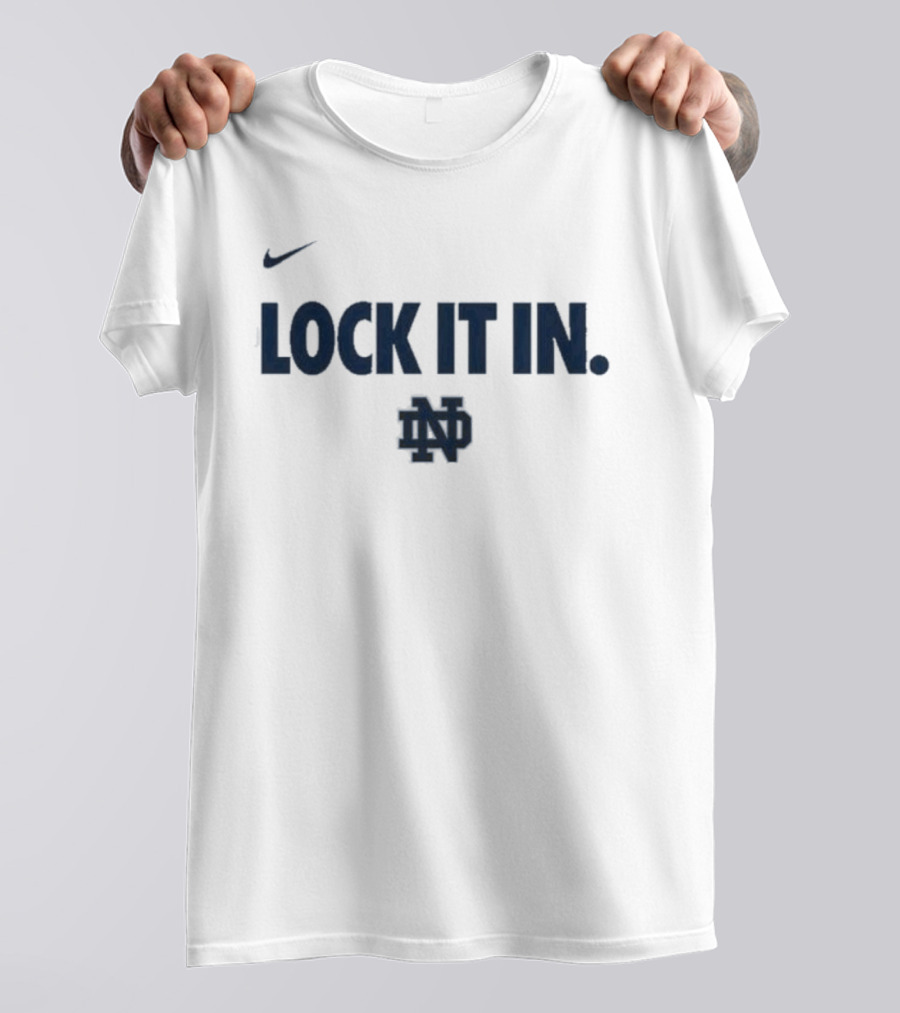 Notre Dame Lock It In March Madness Nike Women's Basketball T-Shirt